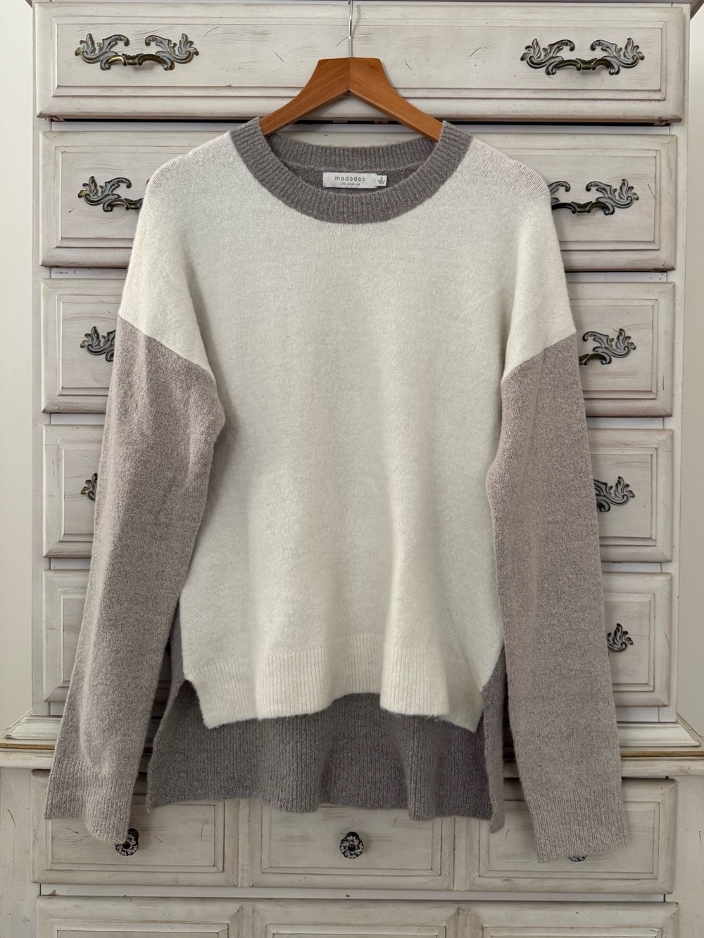 Vici Colorblock Crewneck Sweater